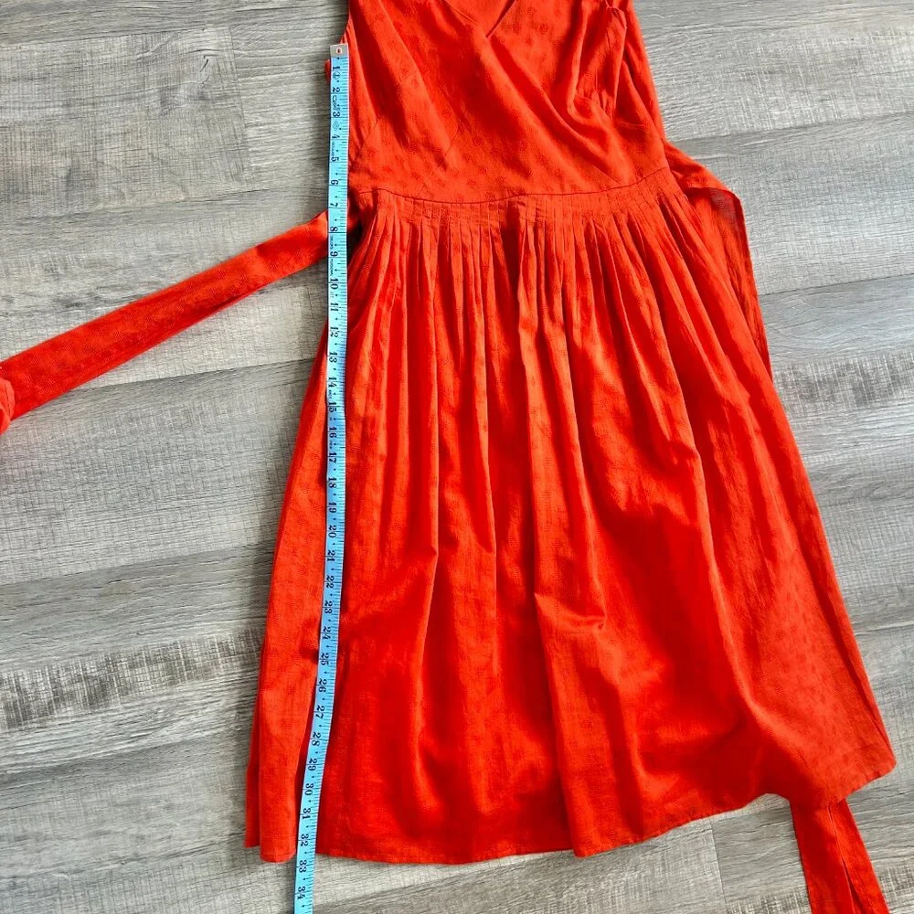 J. Crew Cecilia Midi Eyelet Dress with POCKETS in Red Poppy (size 2) - Picture 11 of 12